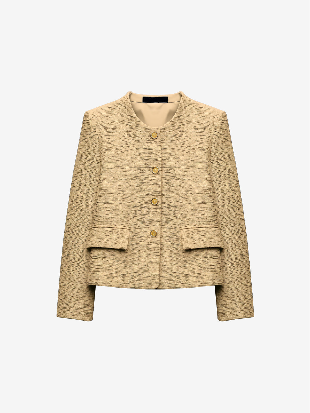 Textured Button-Up Blazer-3