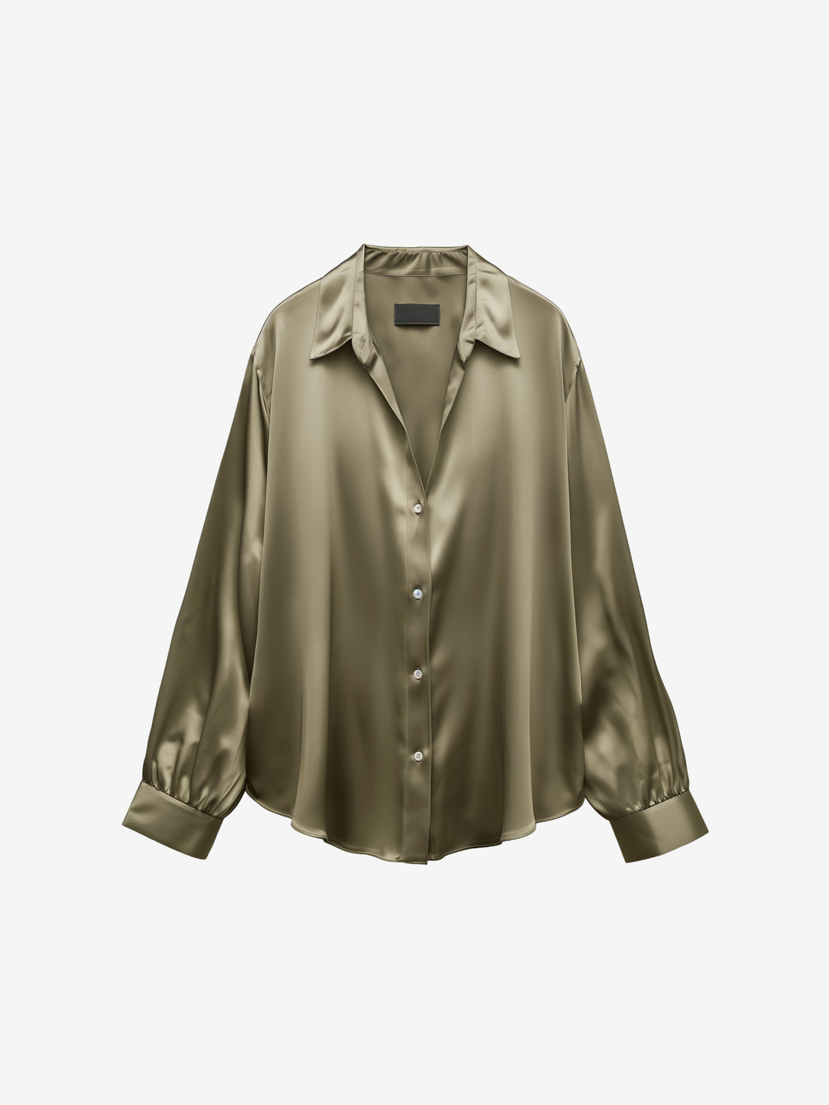 Silk Button-Up Blouse