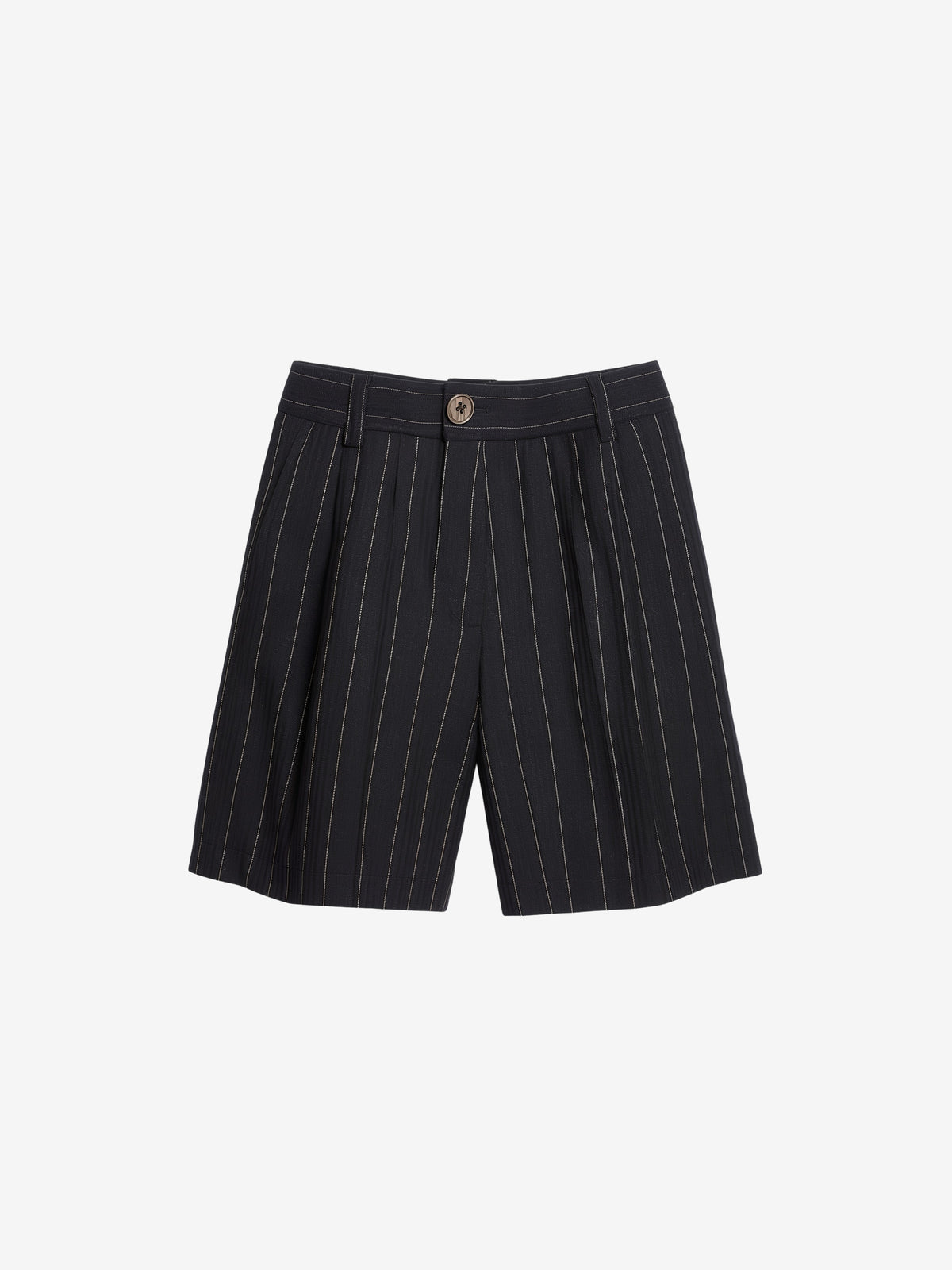 Tailored Pinstripe Shorts-3