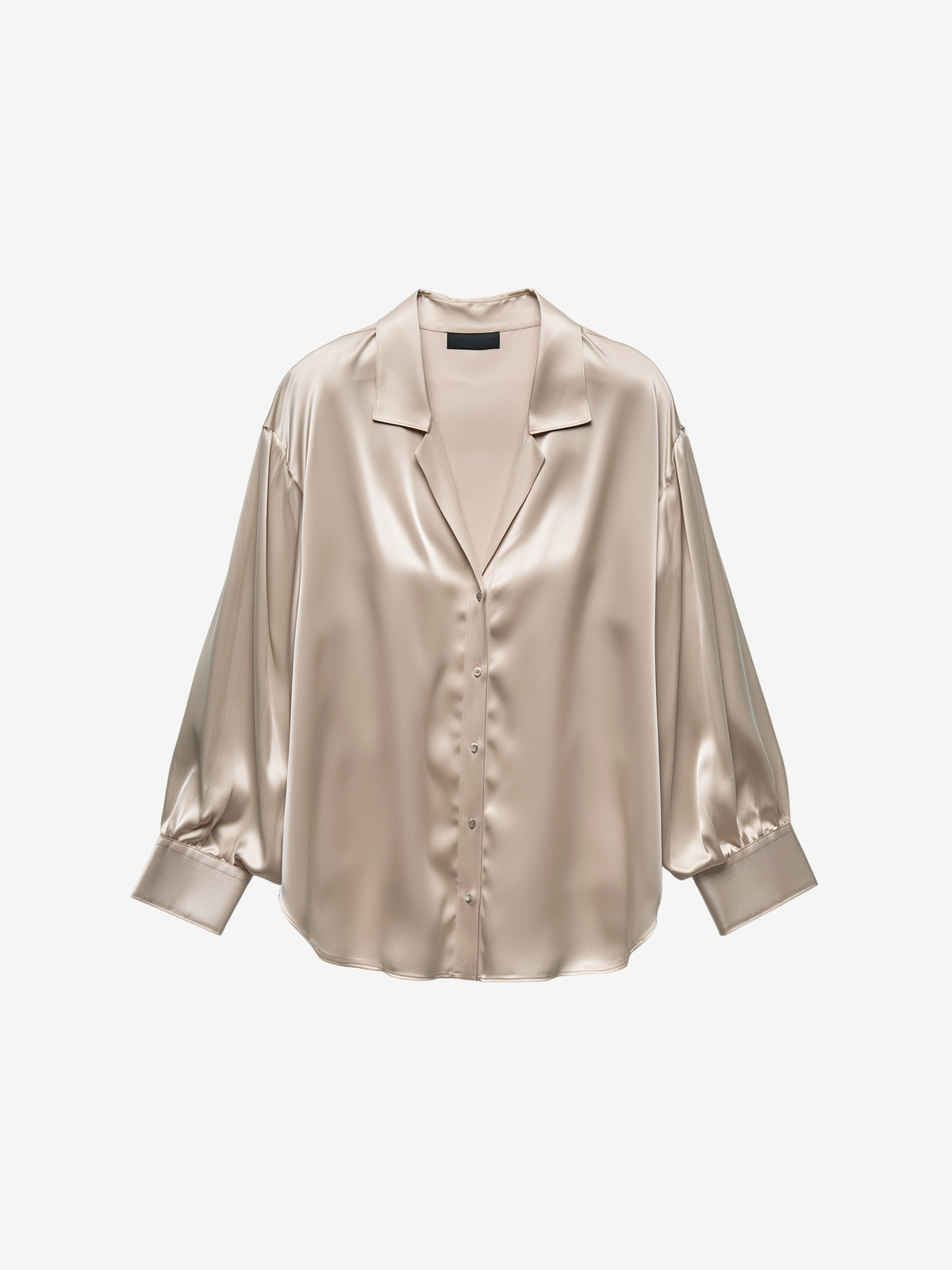 Silk Button-Up Blouse-zoom-3
