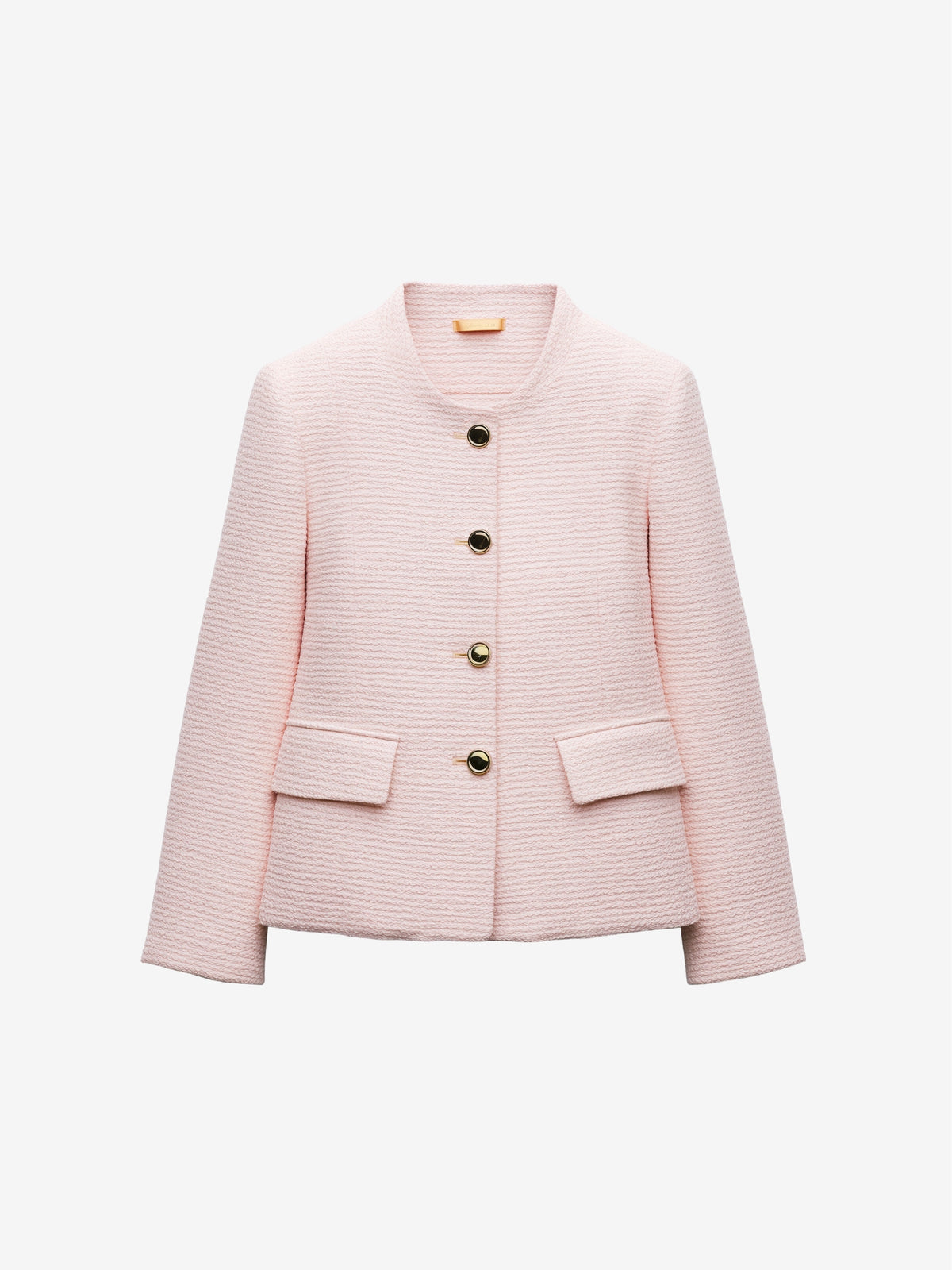 Textured Button-Up Blazer-zoom-1