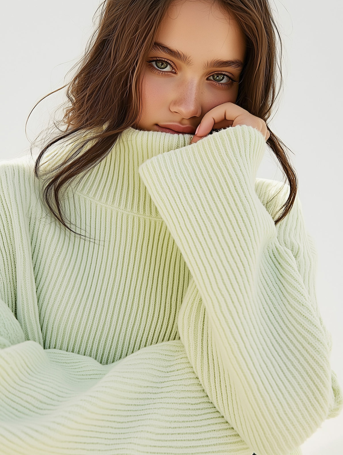 Ribbed Knit Long Sleeve Pullover