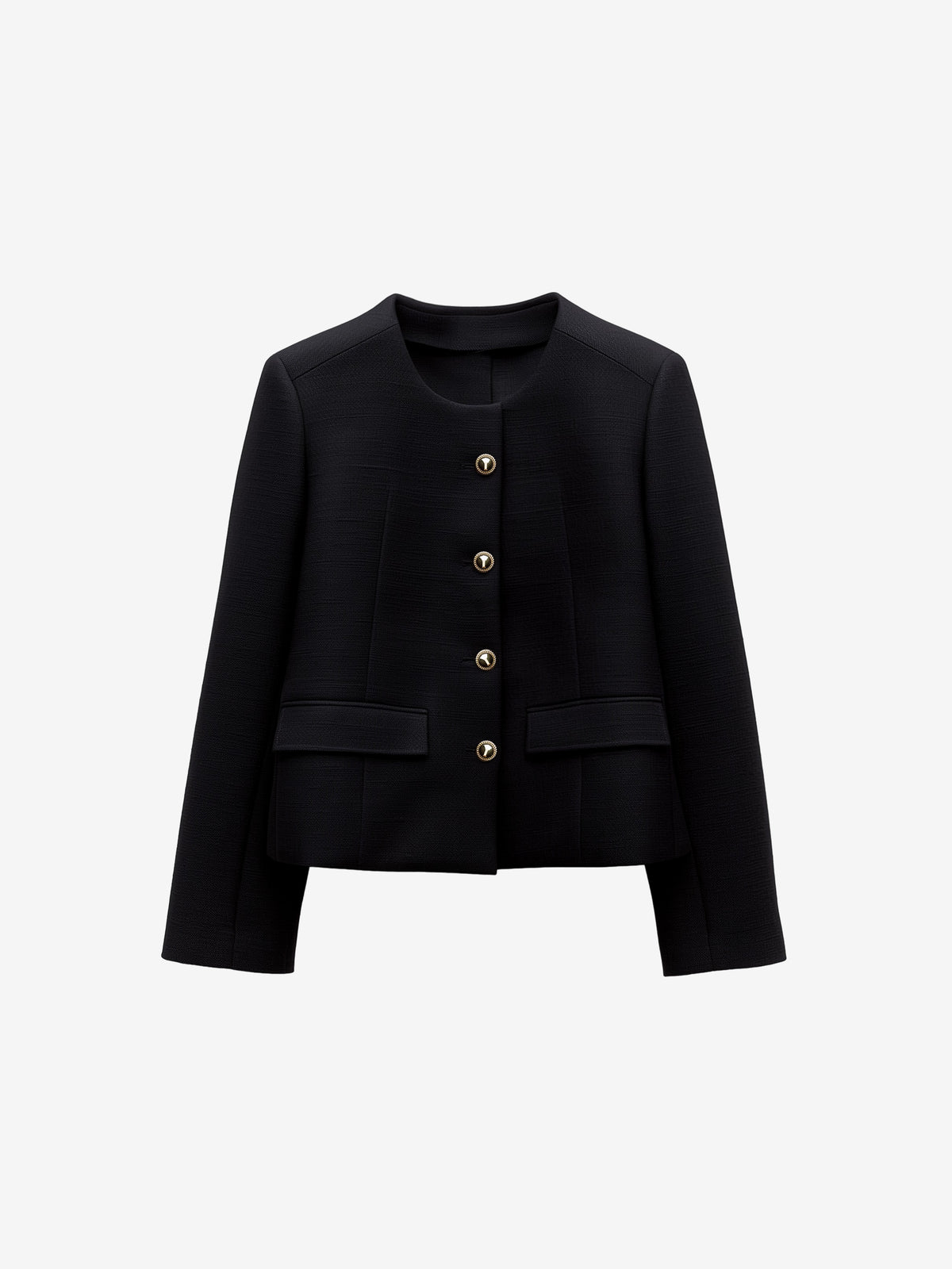 Structured Button Blazer-2