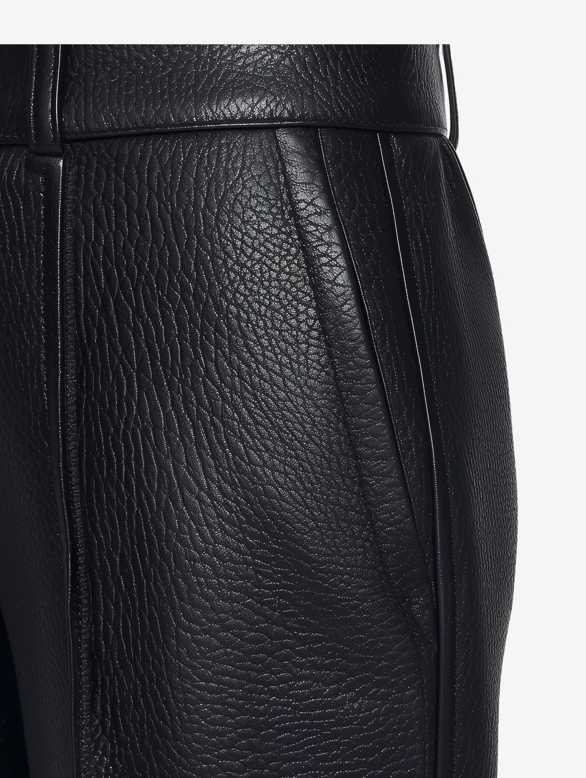 Faux Leather Wide-Leg Pants-3