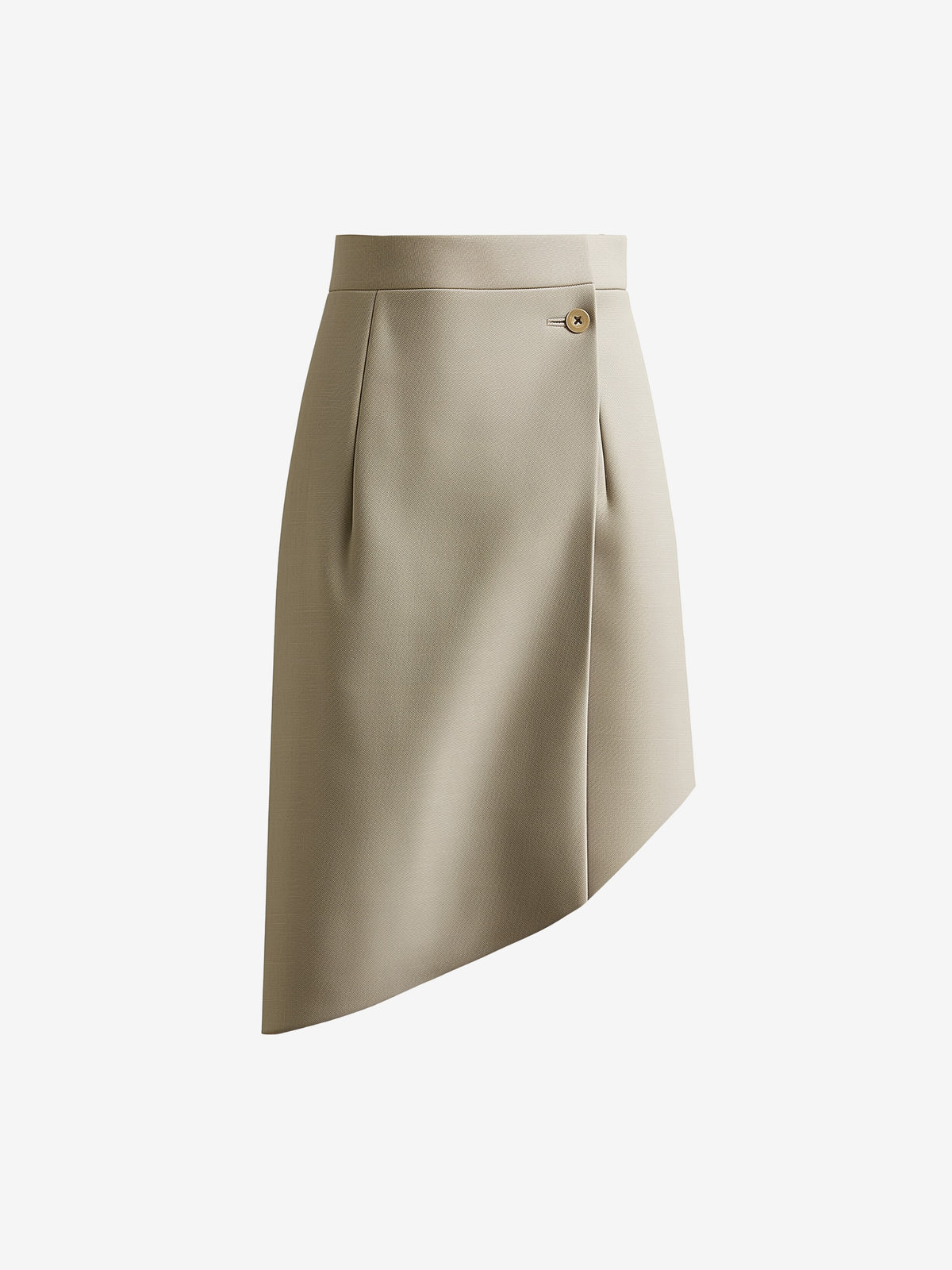 Asymmetrical Wrap Midi Skirt-3