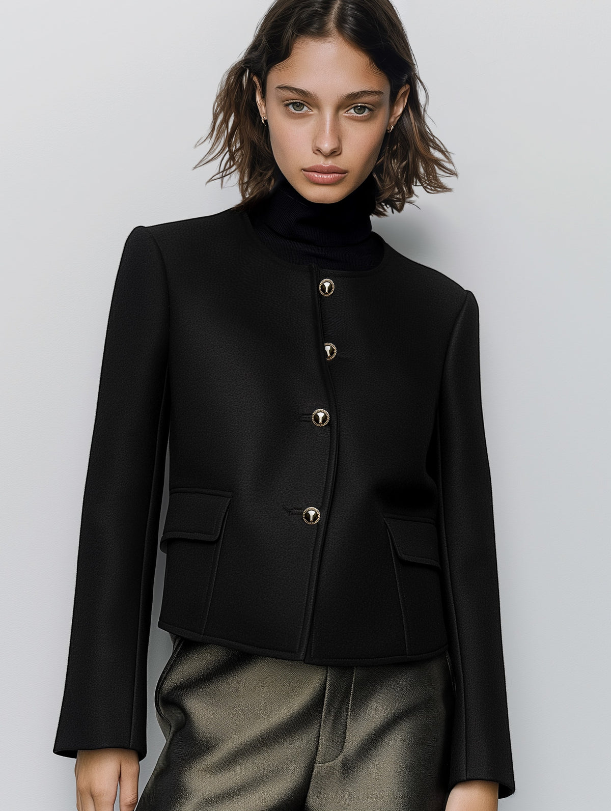 Structured Button Blazer
