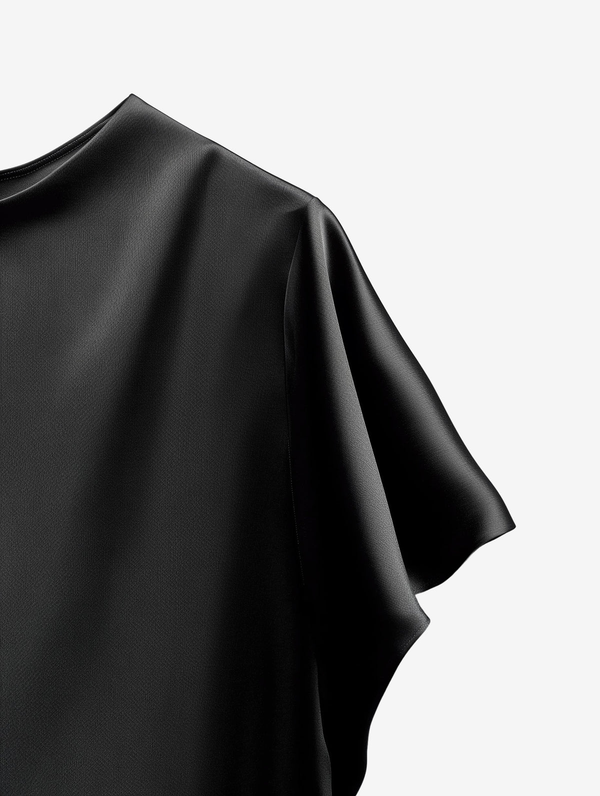 Structured Satin Midi Dress-2