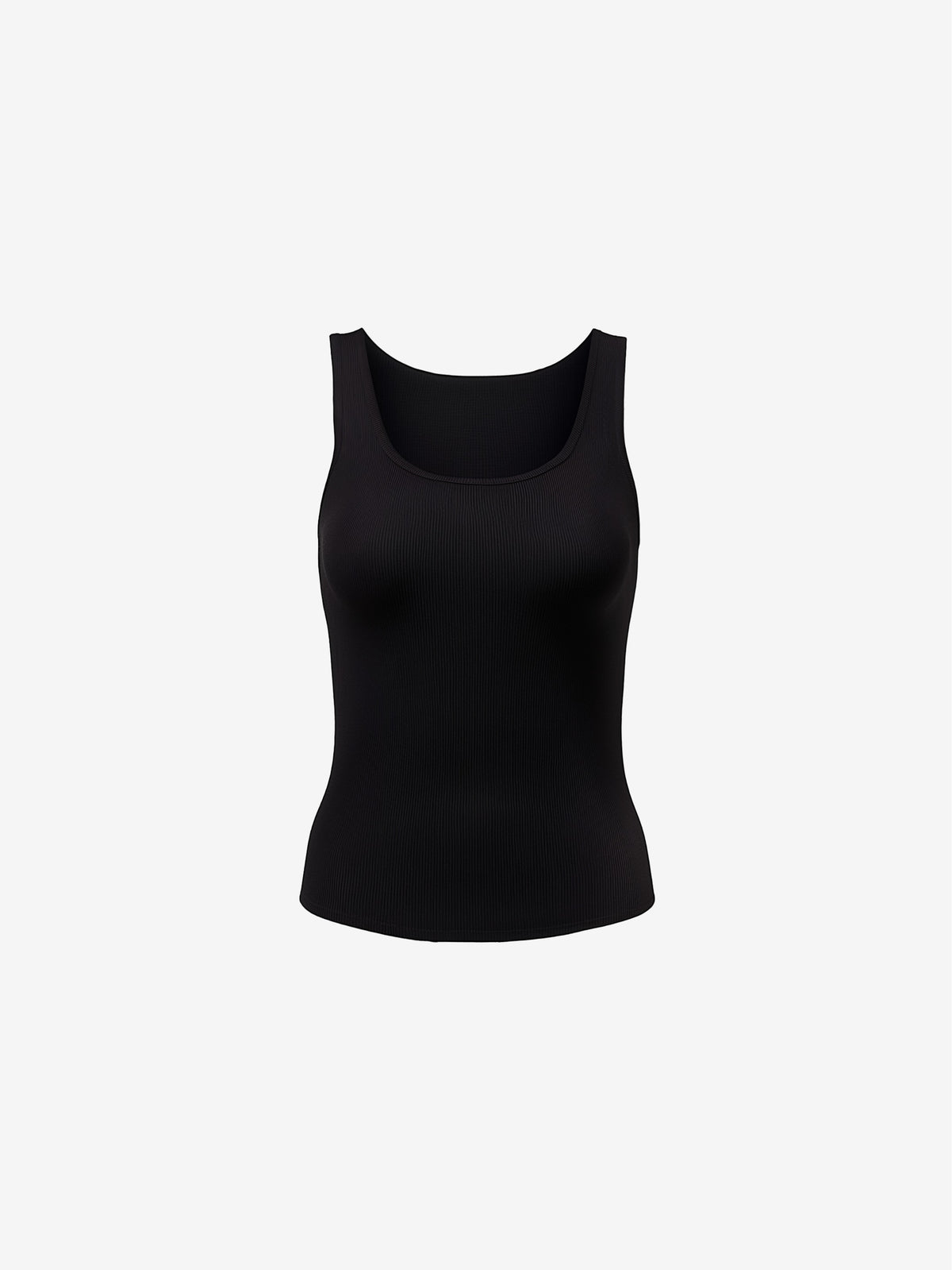Scoop Neck Ribbed Tank Top-zoom-3