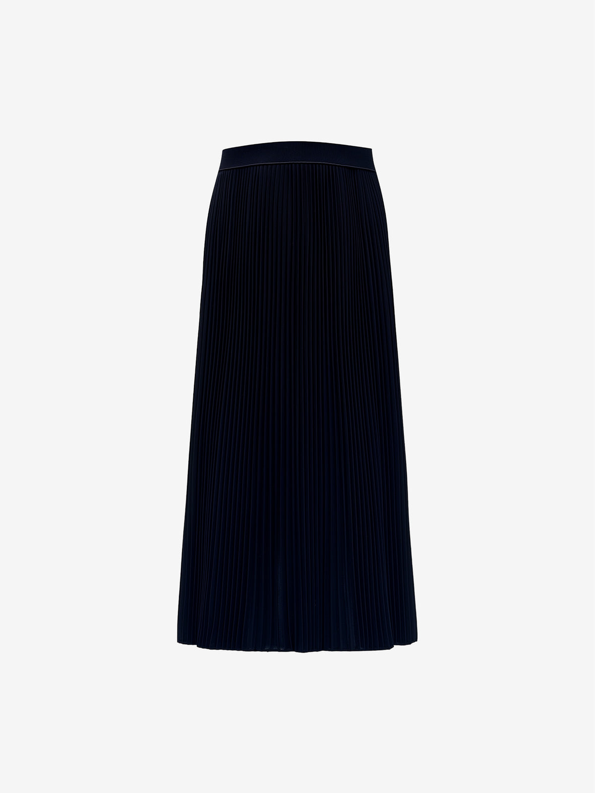 Pleated Sheer Maxi Skirt-3