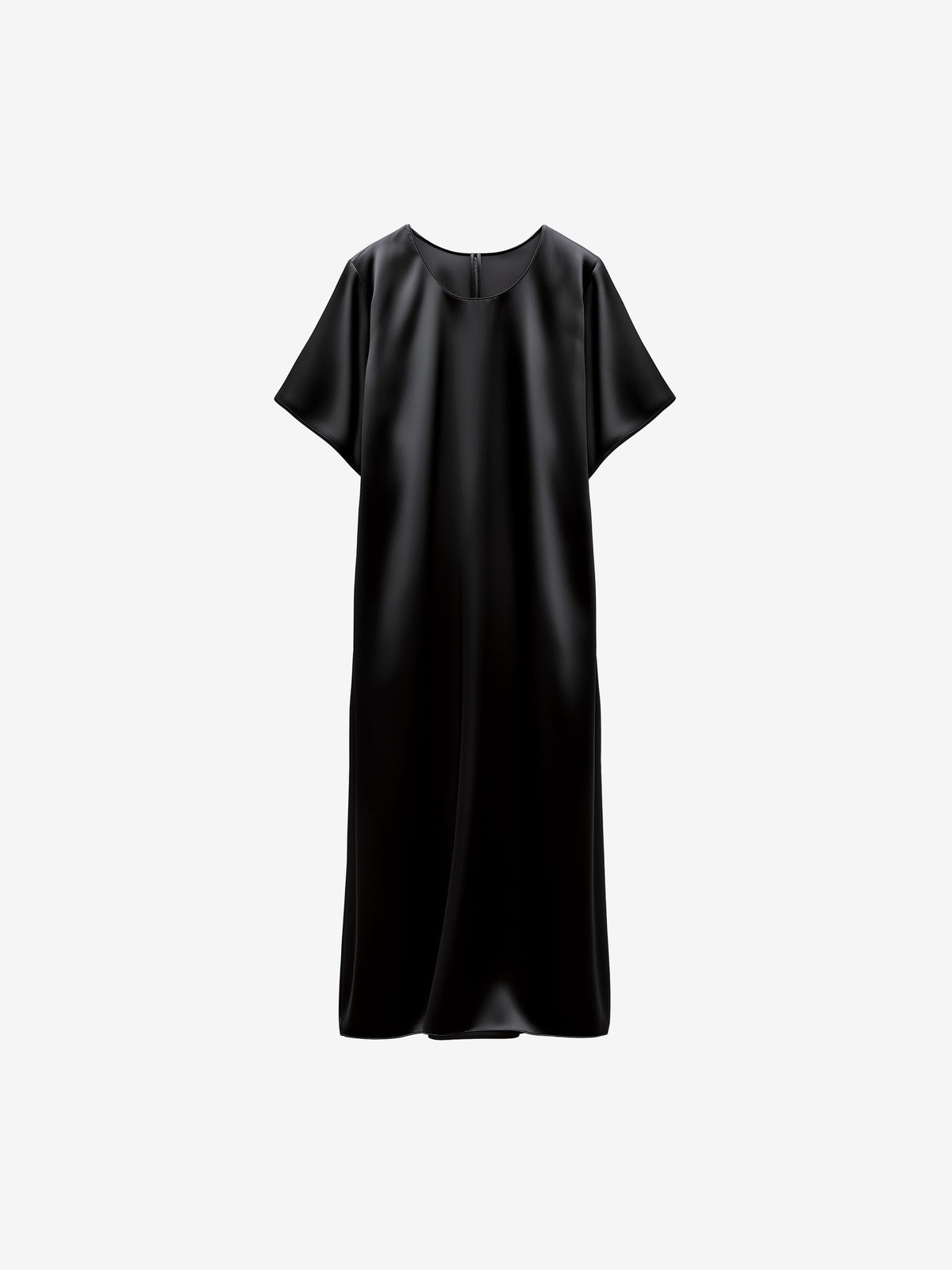Structured Satin Midi Dress-zoom-3