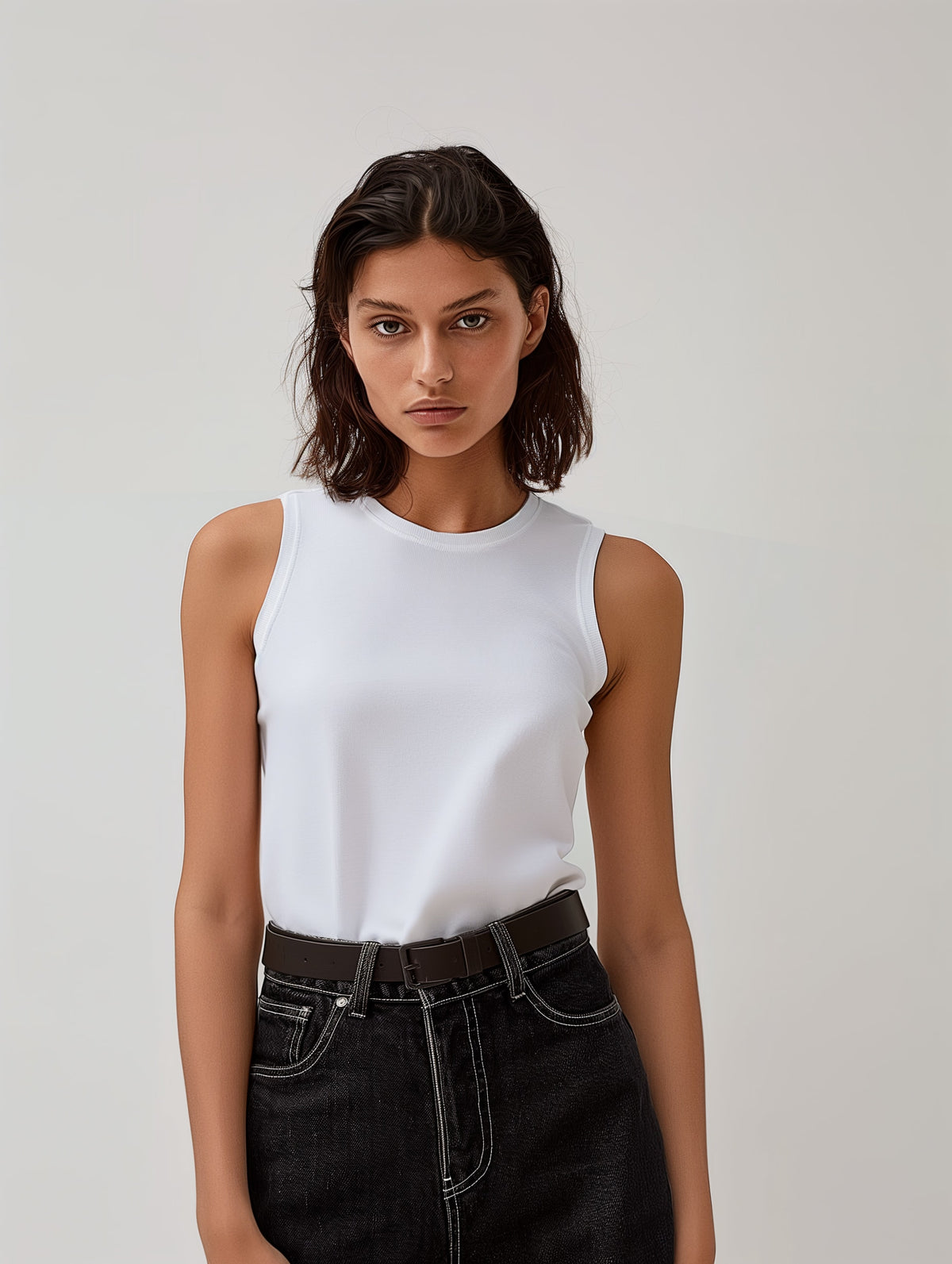 Denim High-Waist Shorts