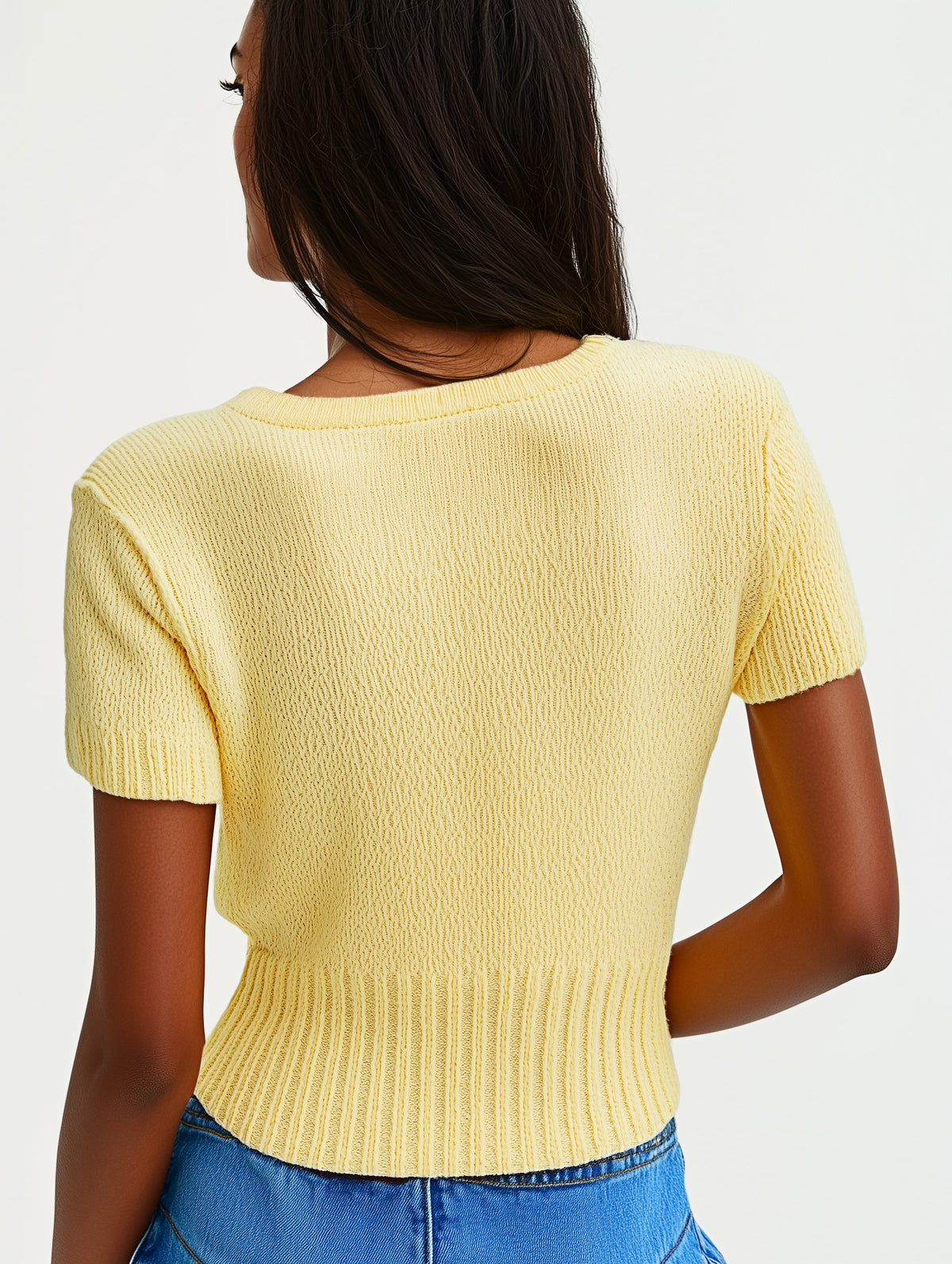 Chunky Knit Short Sleeve-zoom-2