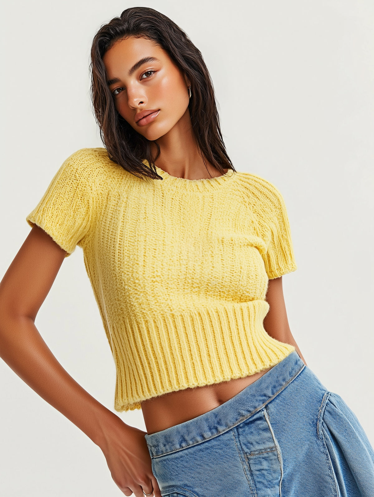 Chunky Knit Short Sleeve