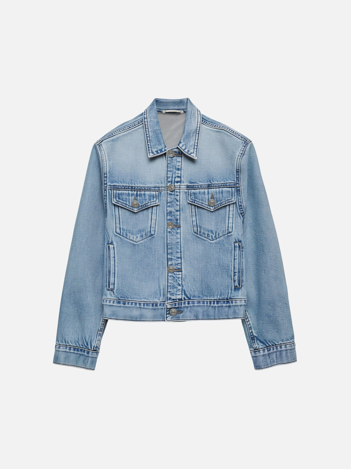 Classic Cropped Denim Jacket-zoom-2