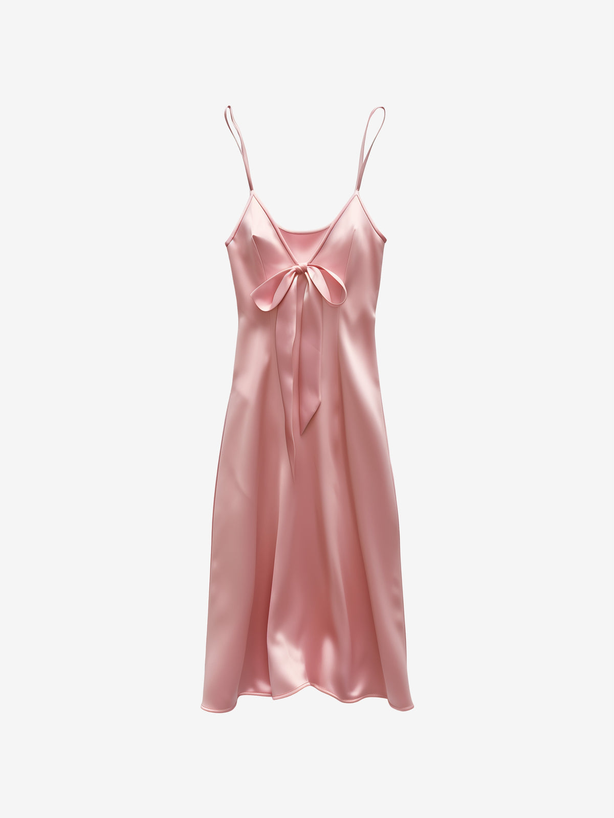 Bow Front Satin Dress-zoom-3