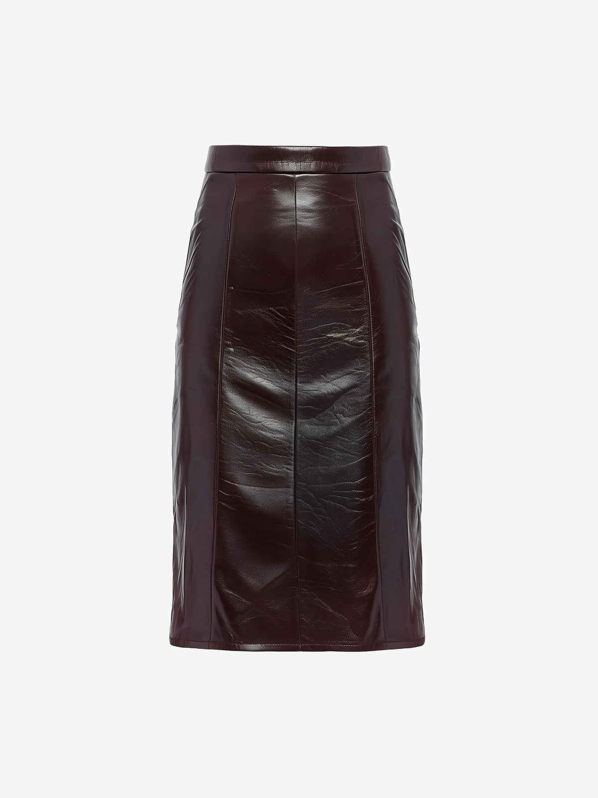 Faux Leather Blazer Skirt-3