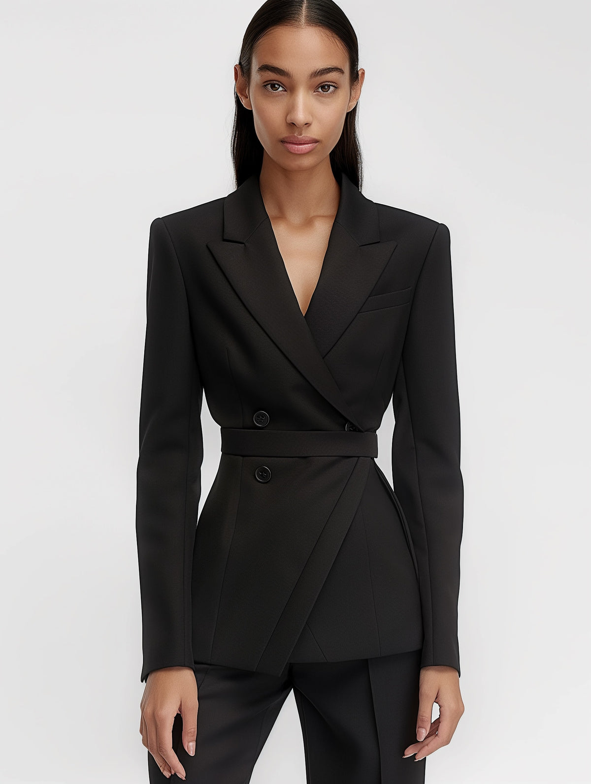 Belted Tailored Blazer