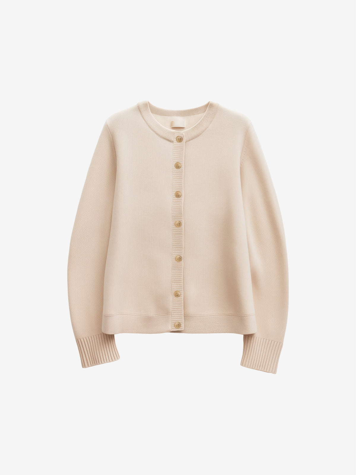 Minimalist Knit Crew Cardigan-zoom-1