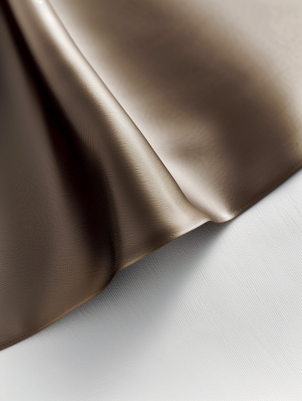 High-Shine Satin Midi Skirt-3