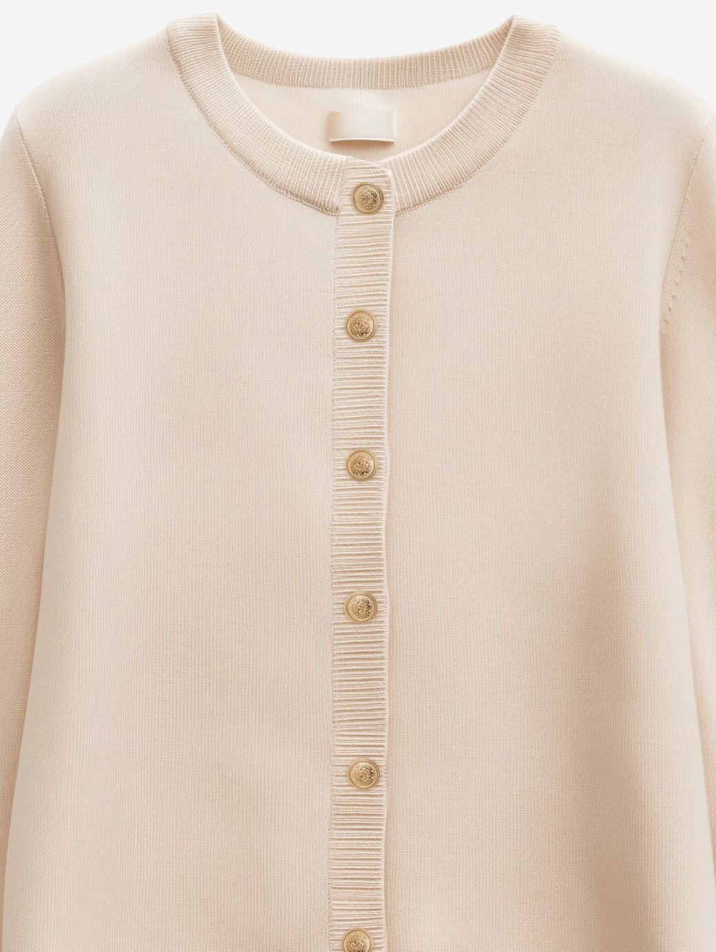 Minimalist Knit Crew Cardigan