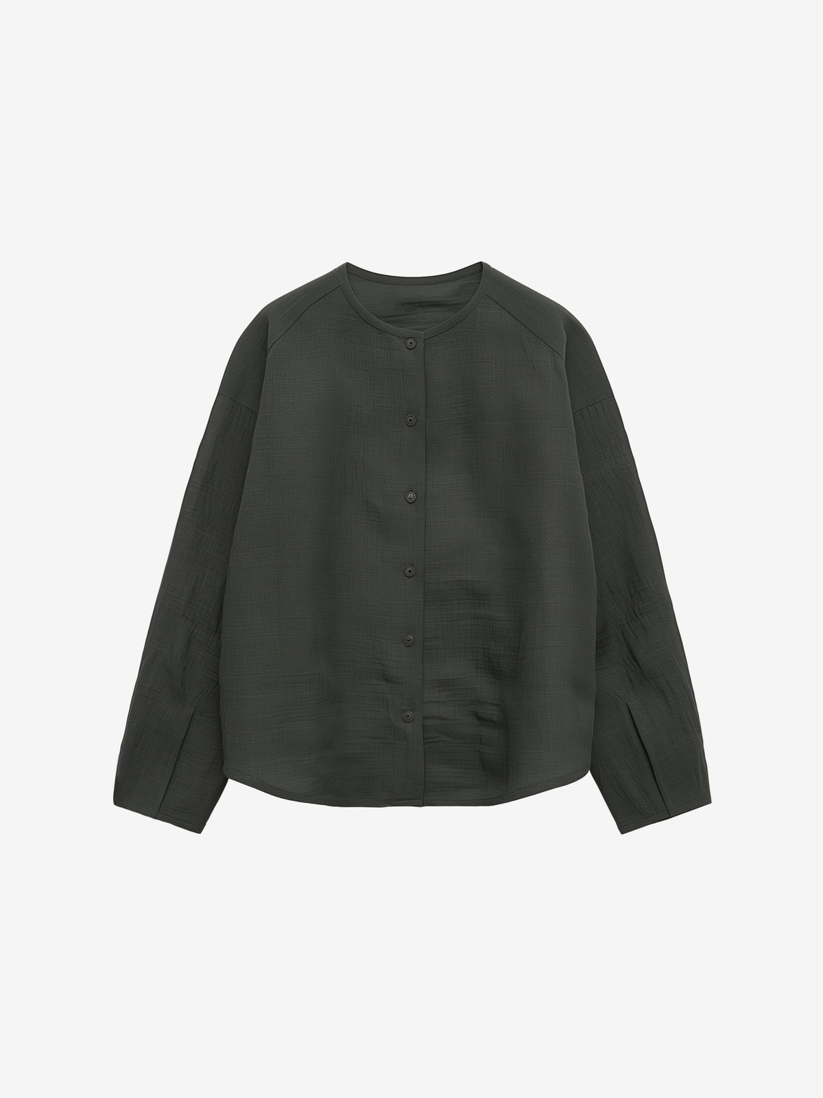 Minimalist Collarless Shirt