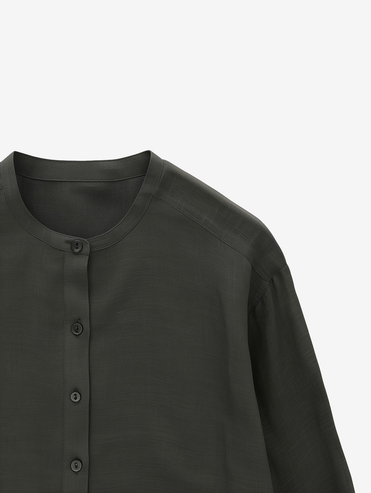 Minimalist Collarless Shirt-zoom-3