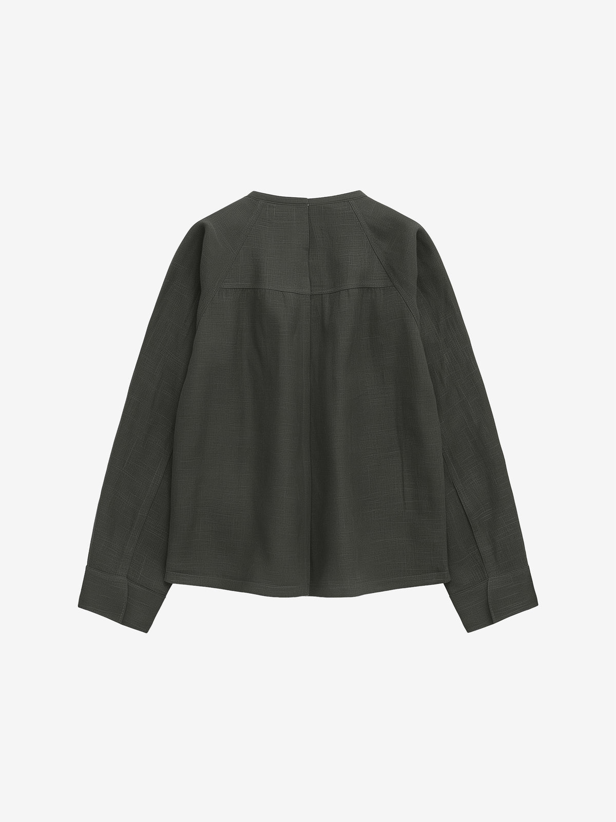 Minimalist Collarless Shirt-zoom-4