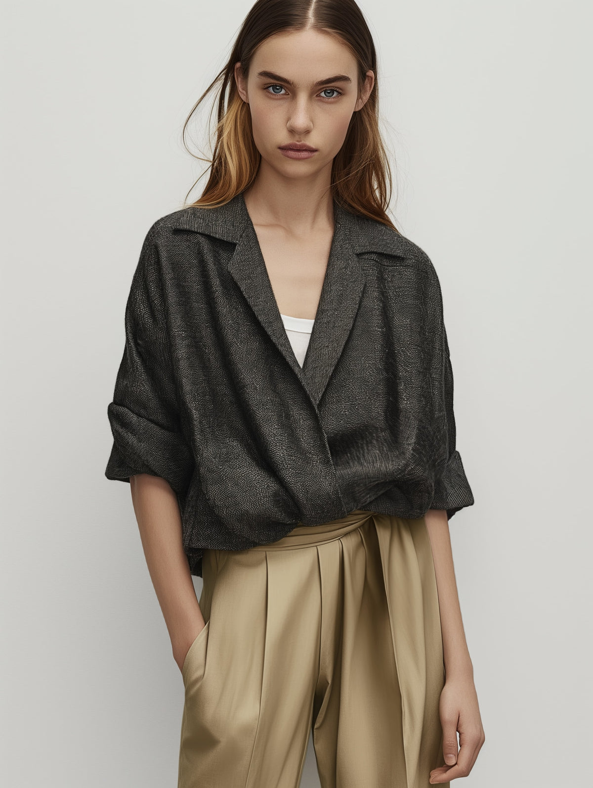 Relaxed Satin Shorts