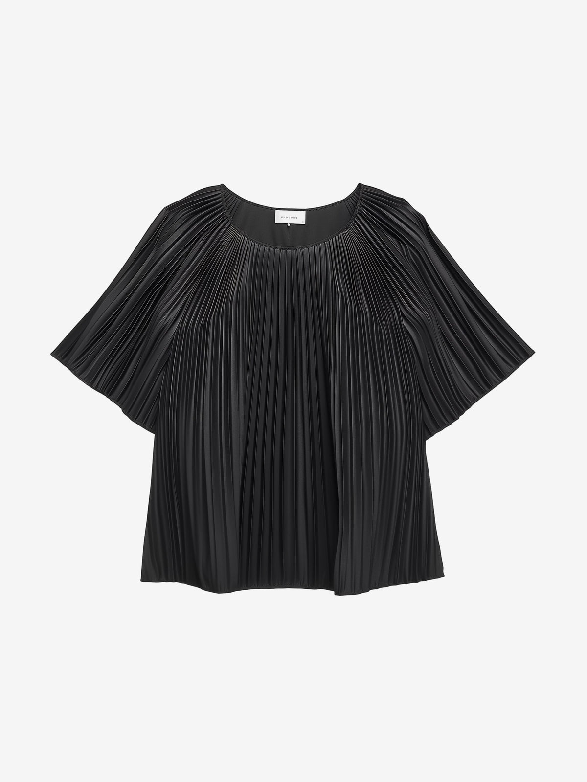 Pleated Short Sleeve Blouse