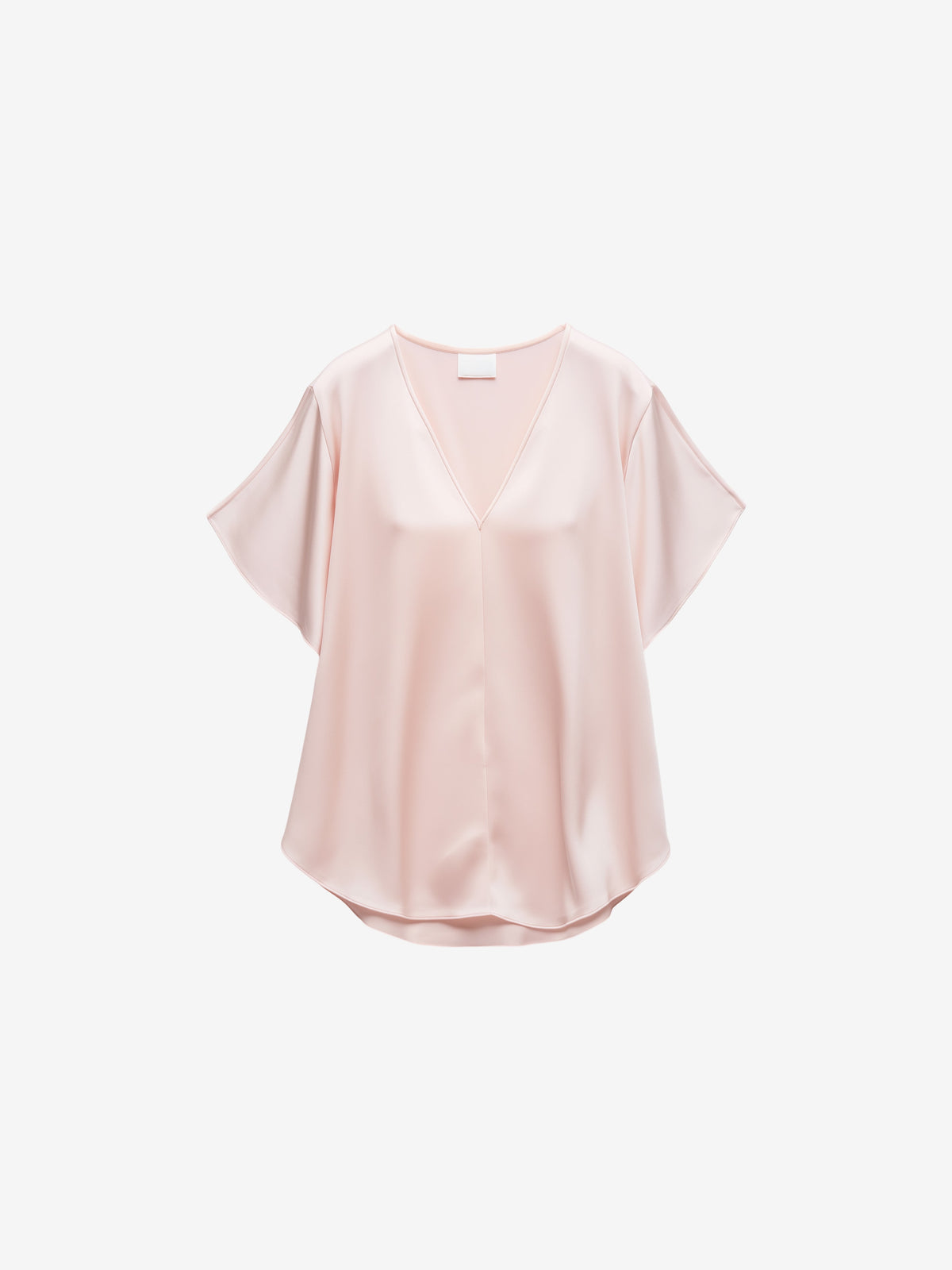 V-Neck Satin Top-zoom-3