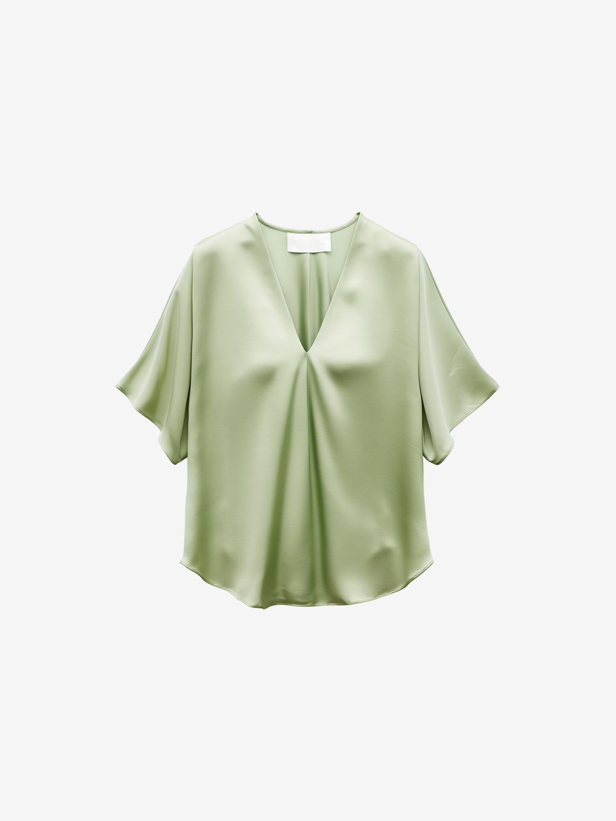 V-Neck Satin Top-zoom-4
